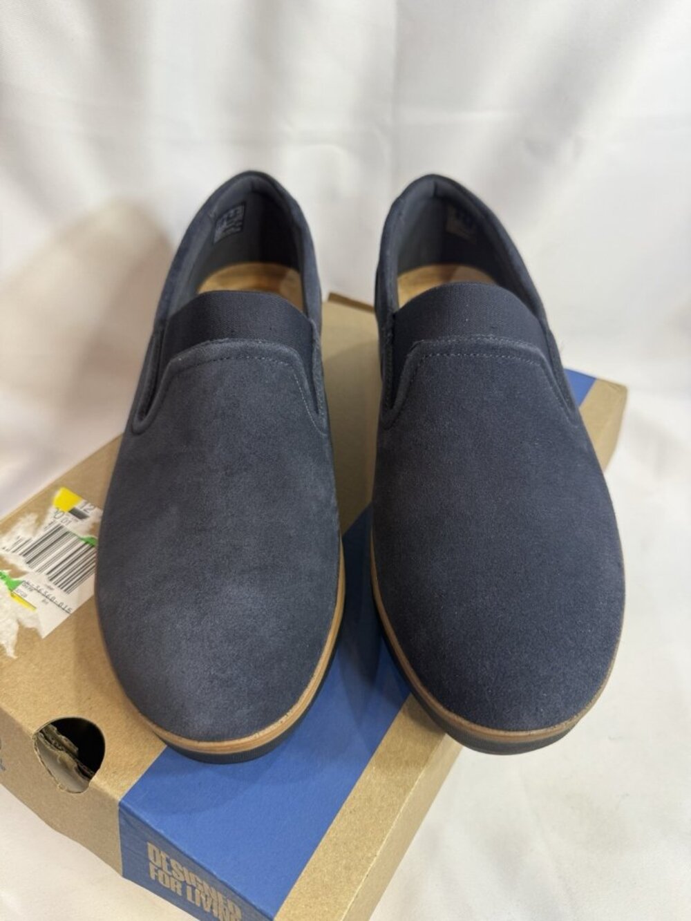 Clarks Size 11 M Zylah Sky Navy Suede Shoes Women’s Comfort - Picture 4 of 11